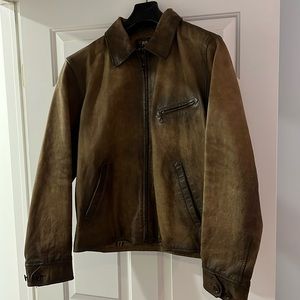 Brown leather Ralph Lauren jacket NWT